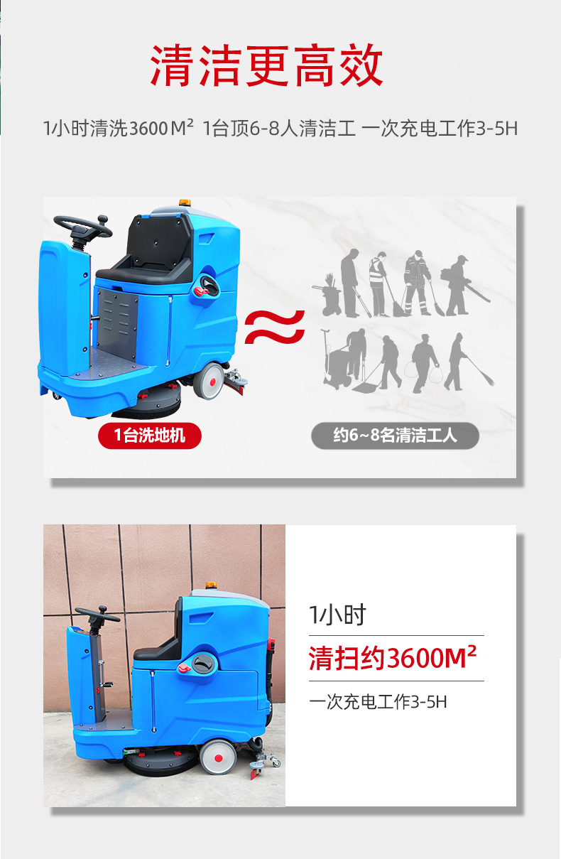 油尖旺驾驶式洗地机更适合用在高铁站